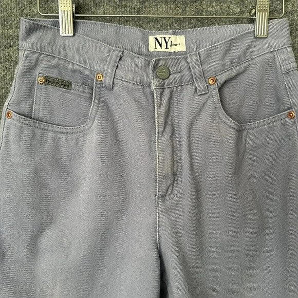 Vintage 90s NY Jeans Womens 6 Mom Easy Fit Faded Purple High Rise Tapered Denim - Picture 4 of 15